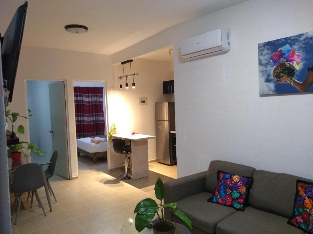 Bonito y cómodo apartamento a tu alcance Cancún Exterior foto
